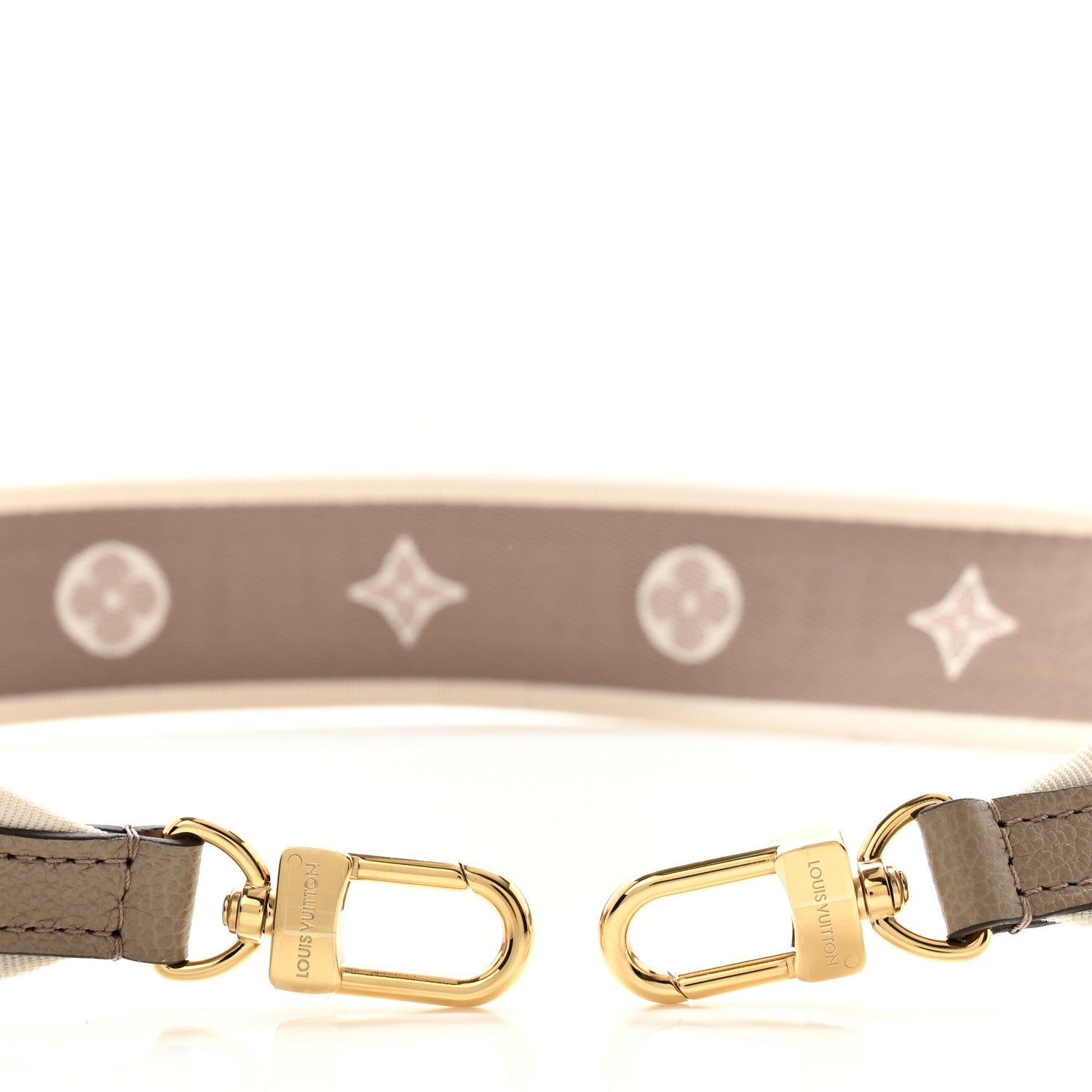 Louis Vuitton Jacquard Diane Shoulder Strap Tourterelle Creme 3 of 4