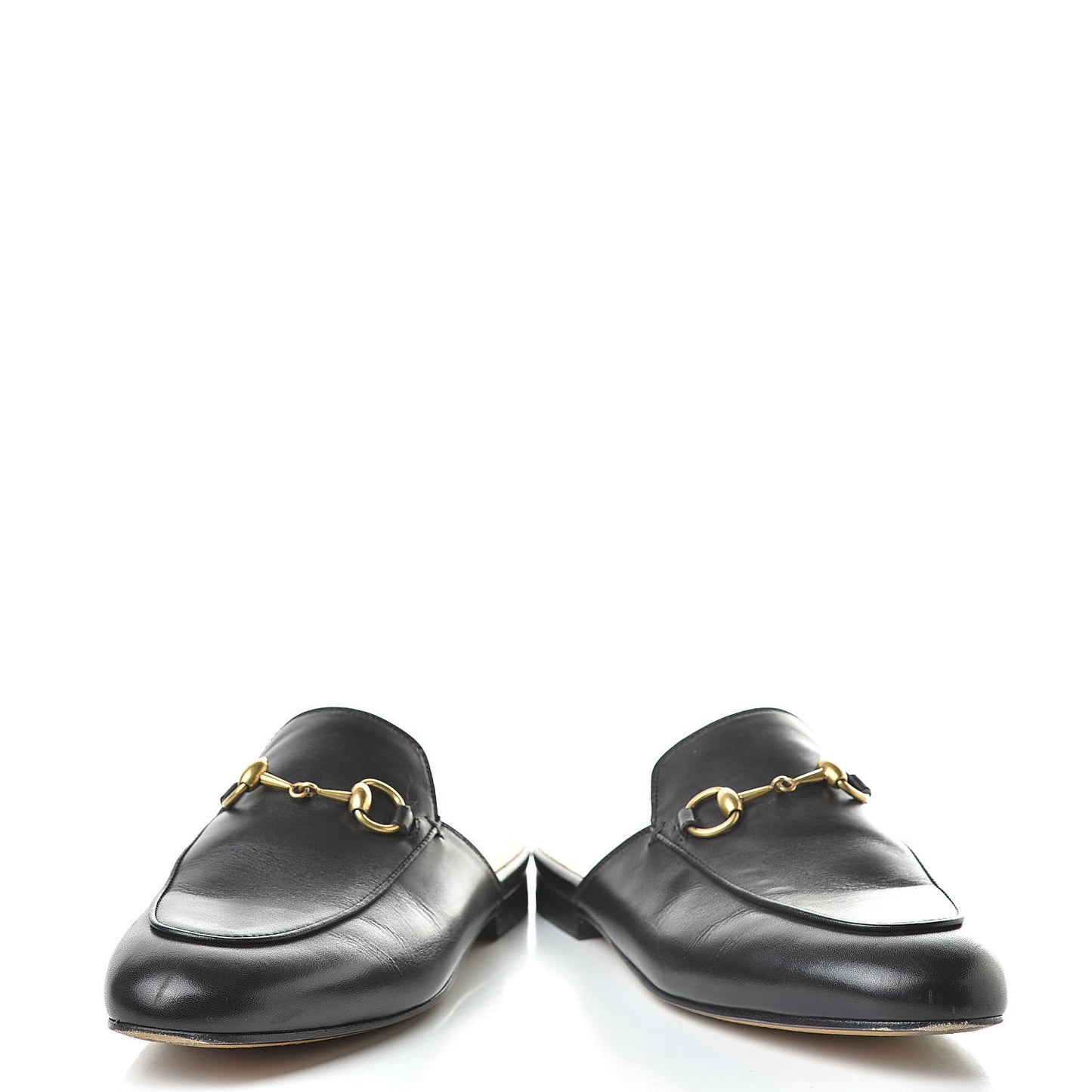 Calfskin Womens Princetown Slippers 36.5 Black