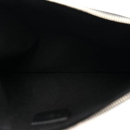 Givenchy Texutured Coated Canvas Flamingo Print Medium Cosmetic Pouch Black 5 of 7