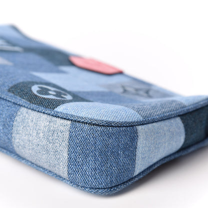 Louis Vuitton Denim Multi Pochette Accessories Large Pochette 6 of 9