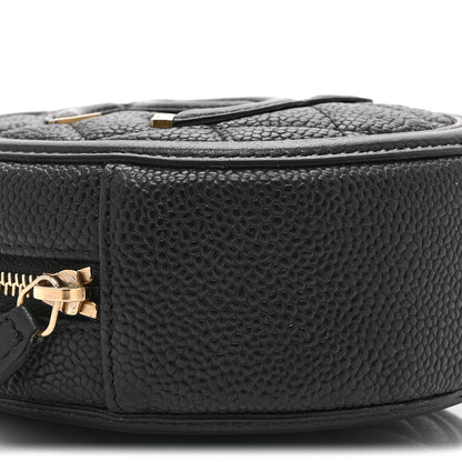 Chanel Caviar Quilted Round Filigree Crossbody Black 9 of 10