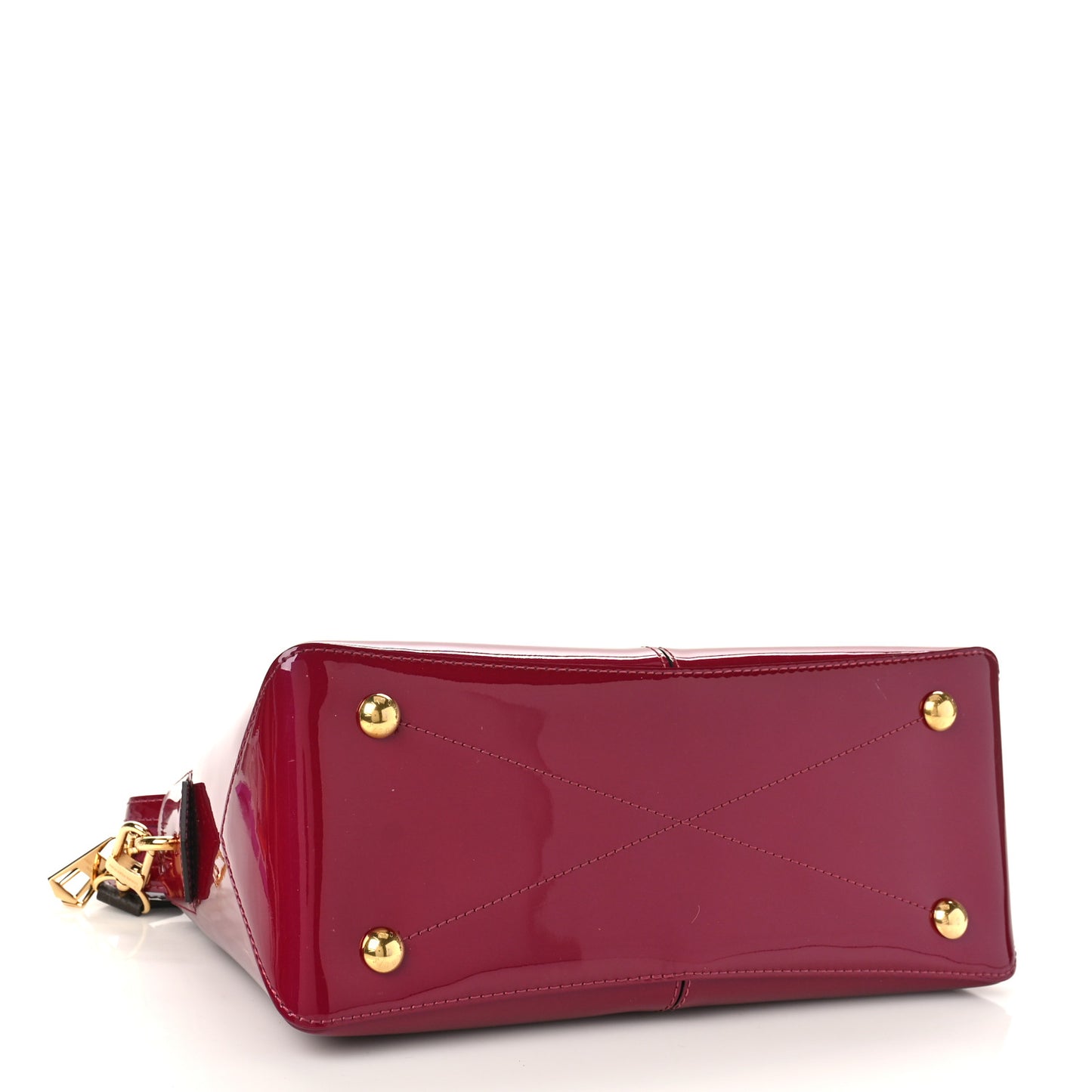 Patent Calfskin Miroir Tote Magenta