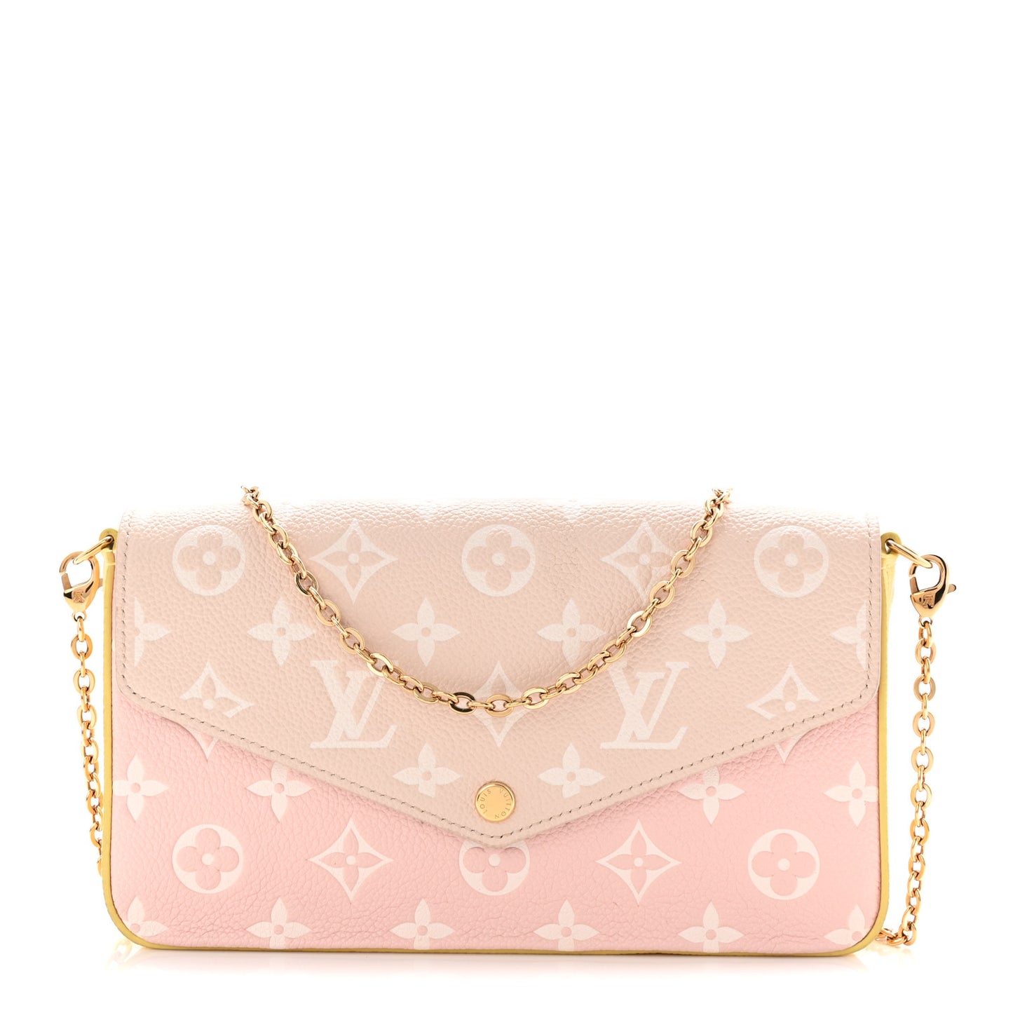 Empreinte Spring in the City Felicie Pochette Chain Wallet Pink Beige Yellow