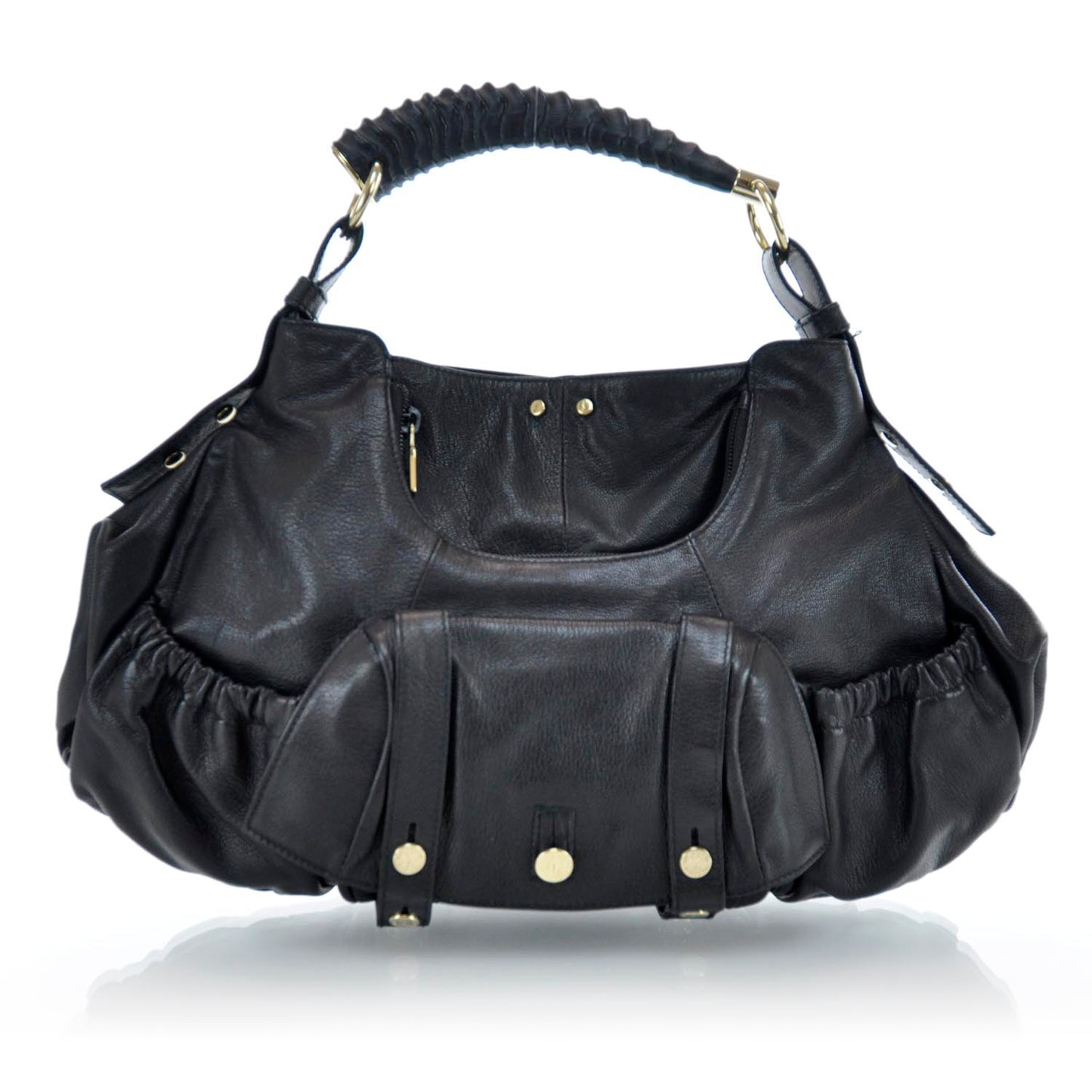 Chevre Mala Mala Horn Bag Black