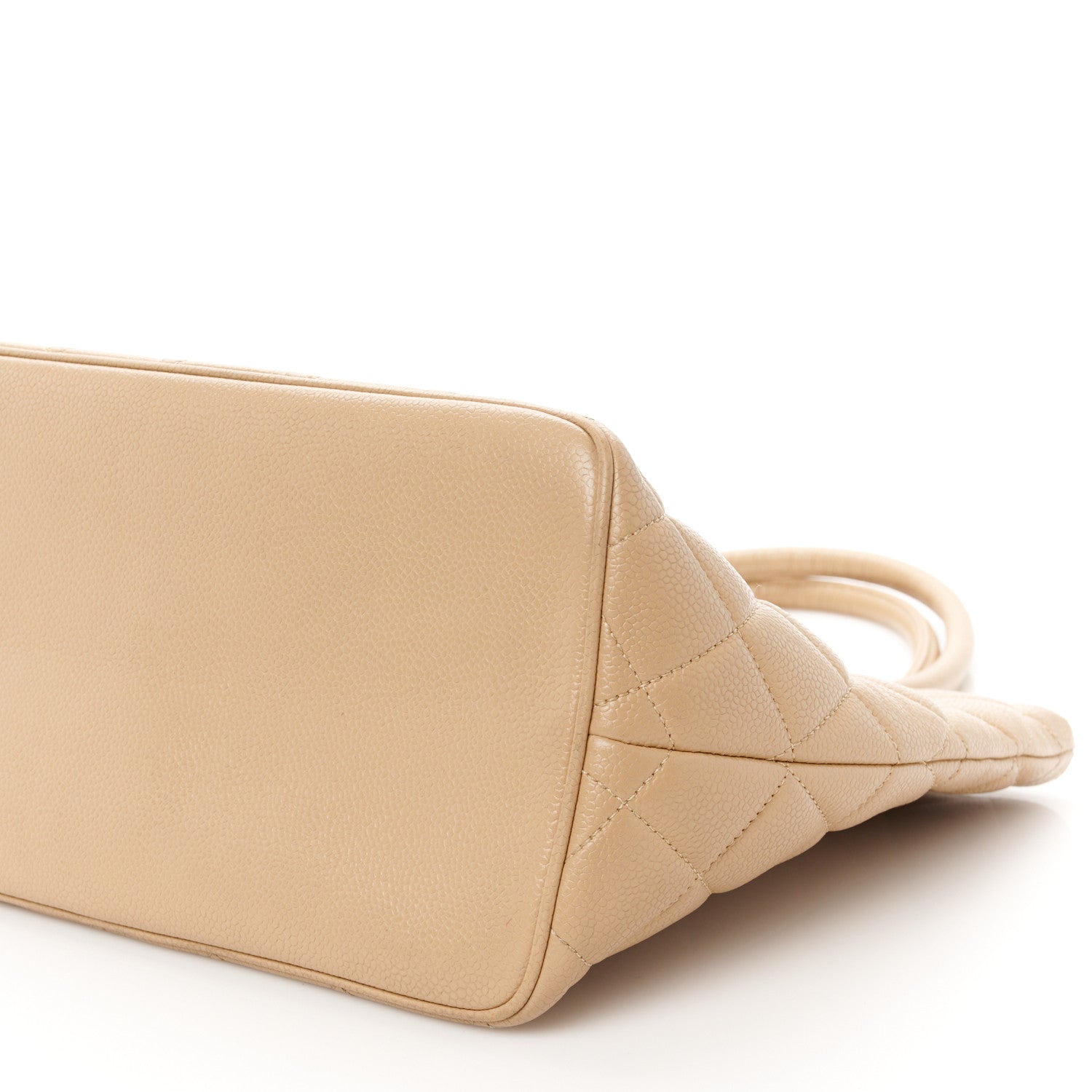 Chanel Caviar Quilted Medallion Tote Beige 10 of 10