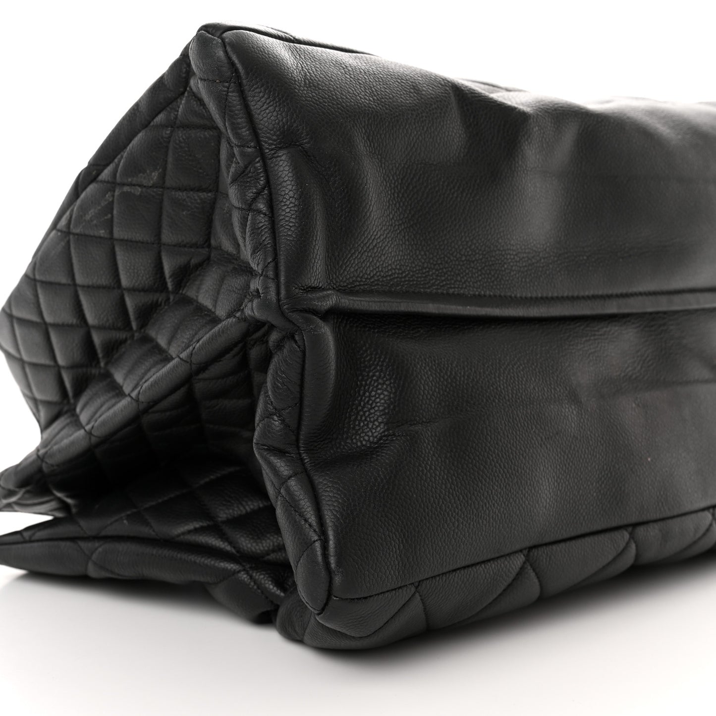 Caviar Quilted Coco Casual Tote Black