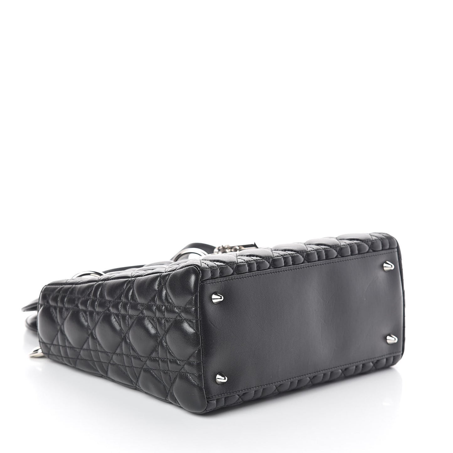 Lambskin Cannage Medium Lady Dior Black