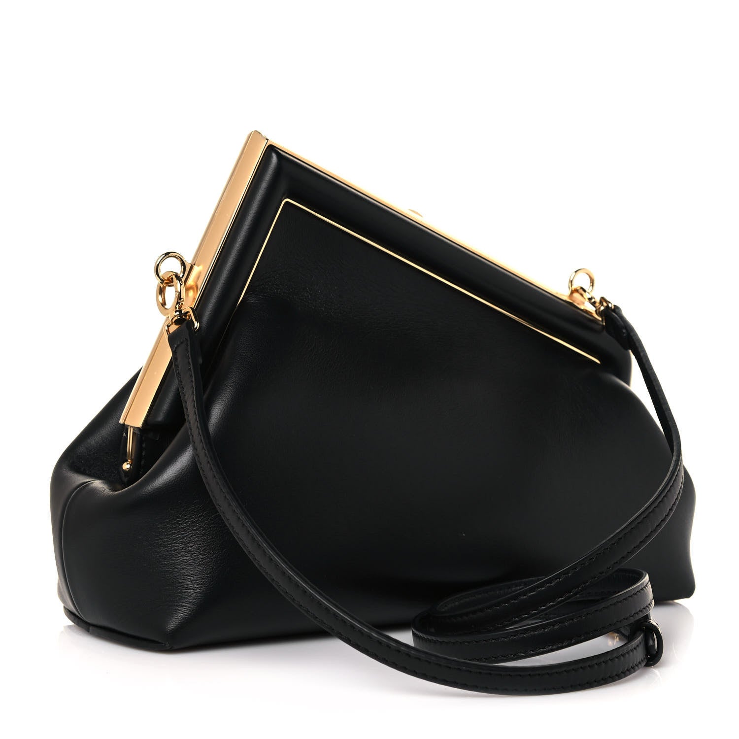 Fendi Shiny Nappa Small Fendi First Black 3 of 13