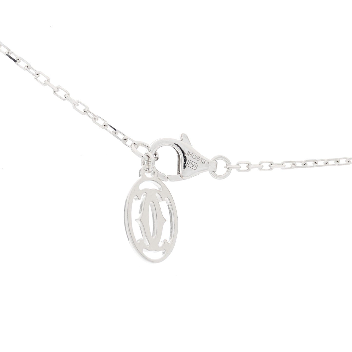 18K White Gold Diamond LM D'Amour Pendant Necklace
