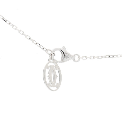 Cartier 18K White Gold Diamond LM D'Amour Pendant Necklace 4 of 4