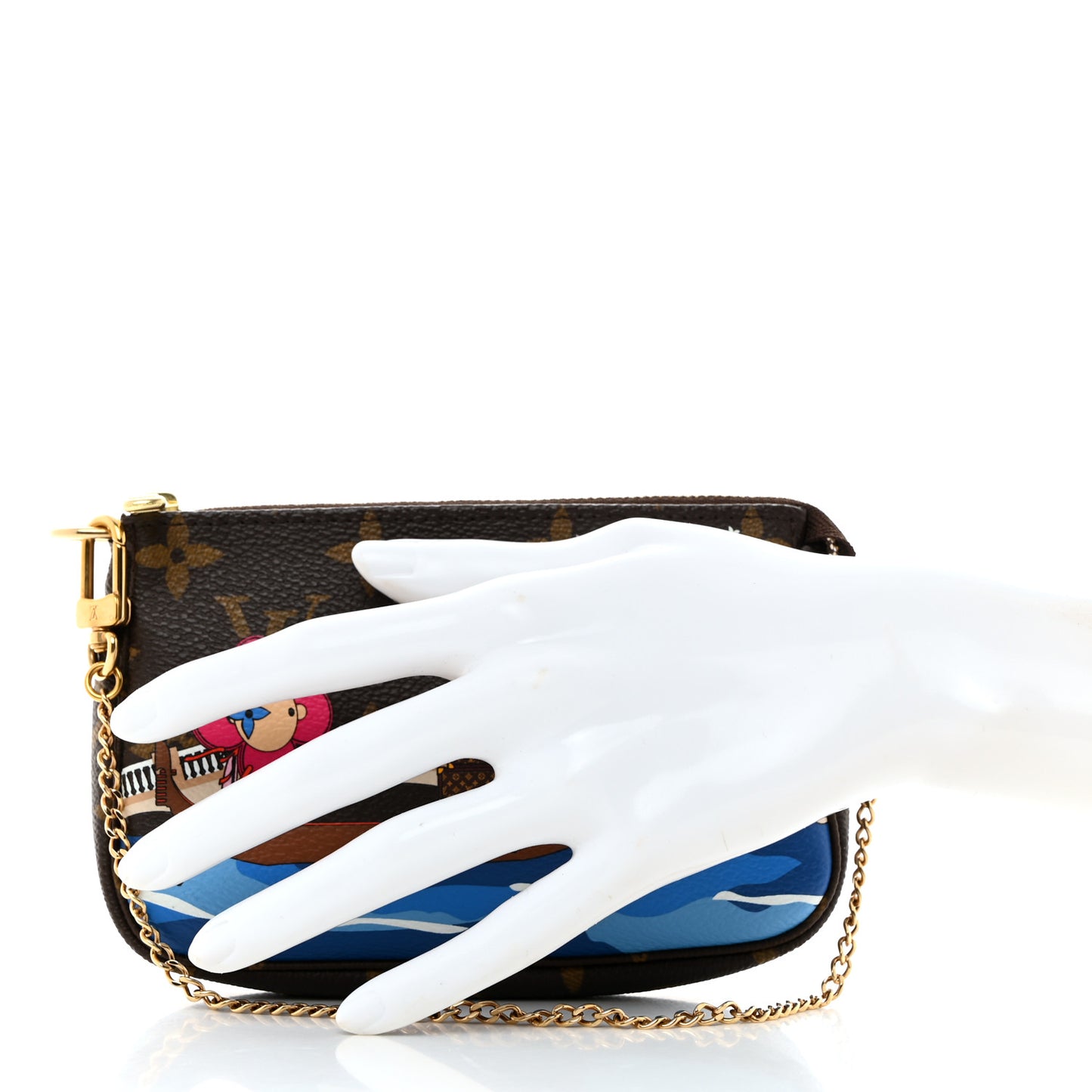 Monogram 2019 Christmas Animation Mini Venice Pochette Accessories Blue