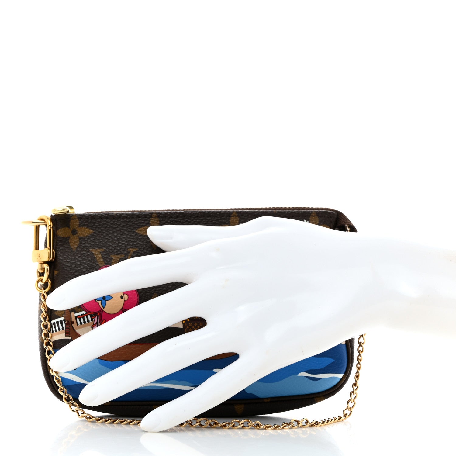 Louis Vuitton Monogram 2019 Christmas Animation Mini Venice Pochette Accessories Blue 2 of 6