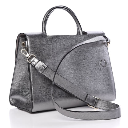 Christian Dior Metallic Grained Calfskin Medium Diorever Flap Silver 4 of 18