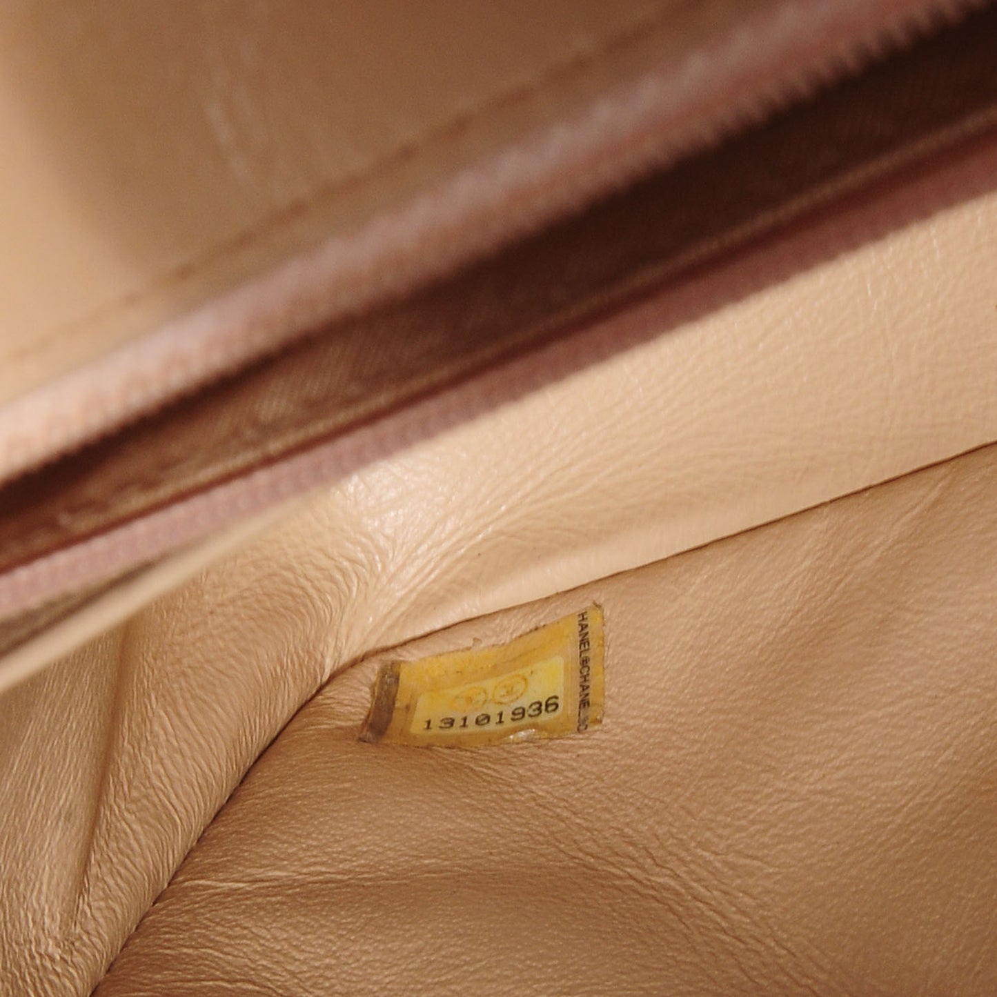 Lambskin Quilted Jumbo Single Flap Beige