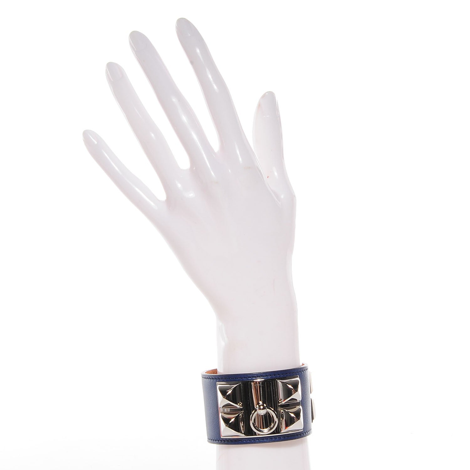 Hermes Swift Collier de Chien CDC Bracelet Small Bleu Saphir 2 of 6