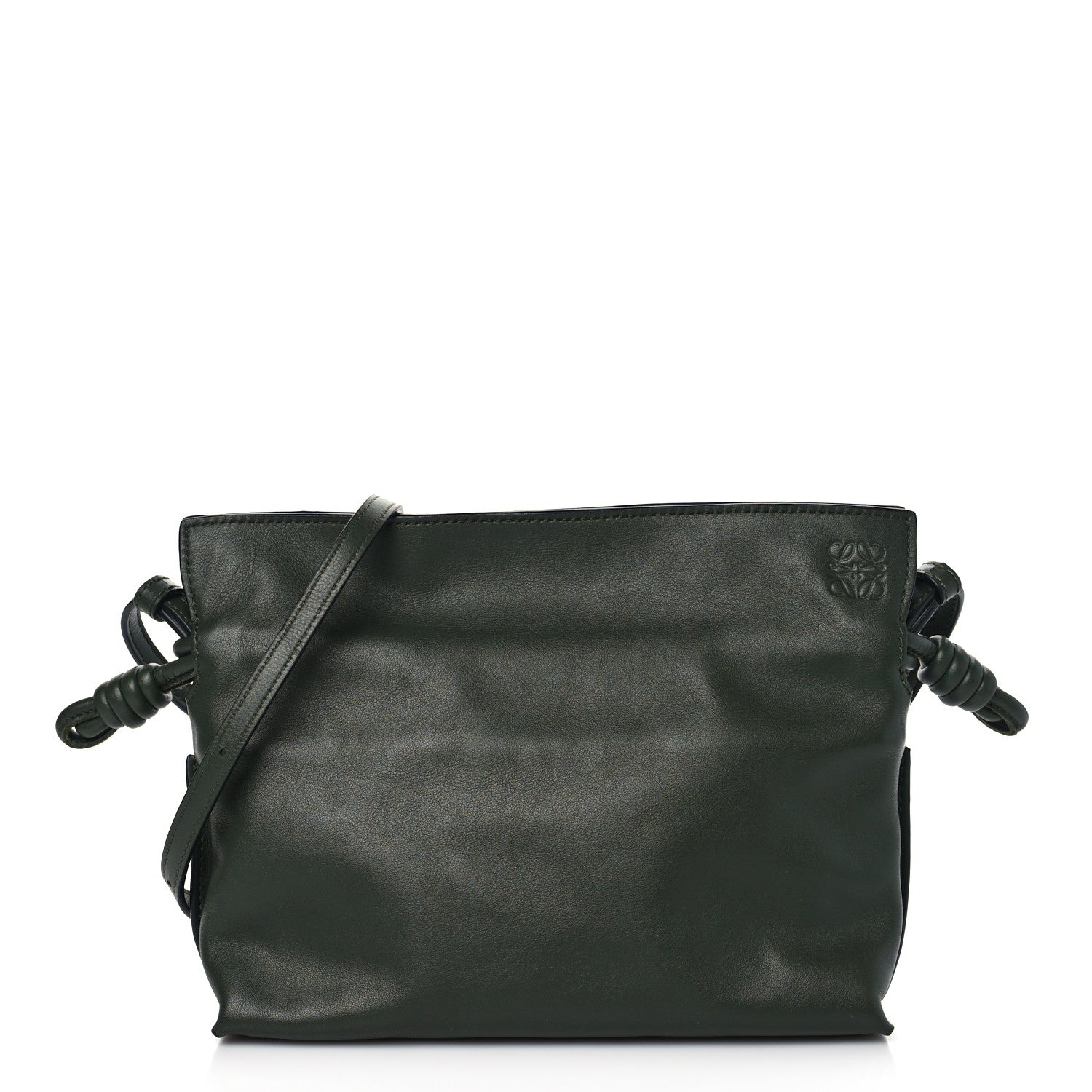 Loewe Calfskin Mini Flamenco Knot Bag Khaki 1 of 9