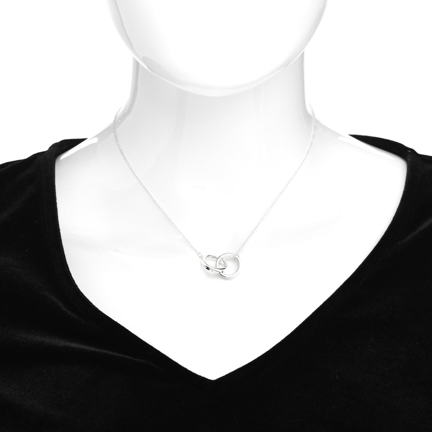 Sterling Silver 1837 Interlocking Circles Pendant Necklace