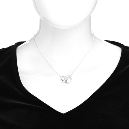 Tiffany Sterling Silver 1837 Interlocking Circles Pendant Necklace 2 of 4