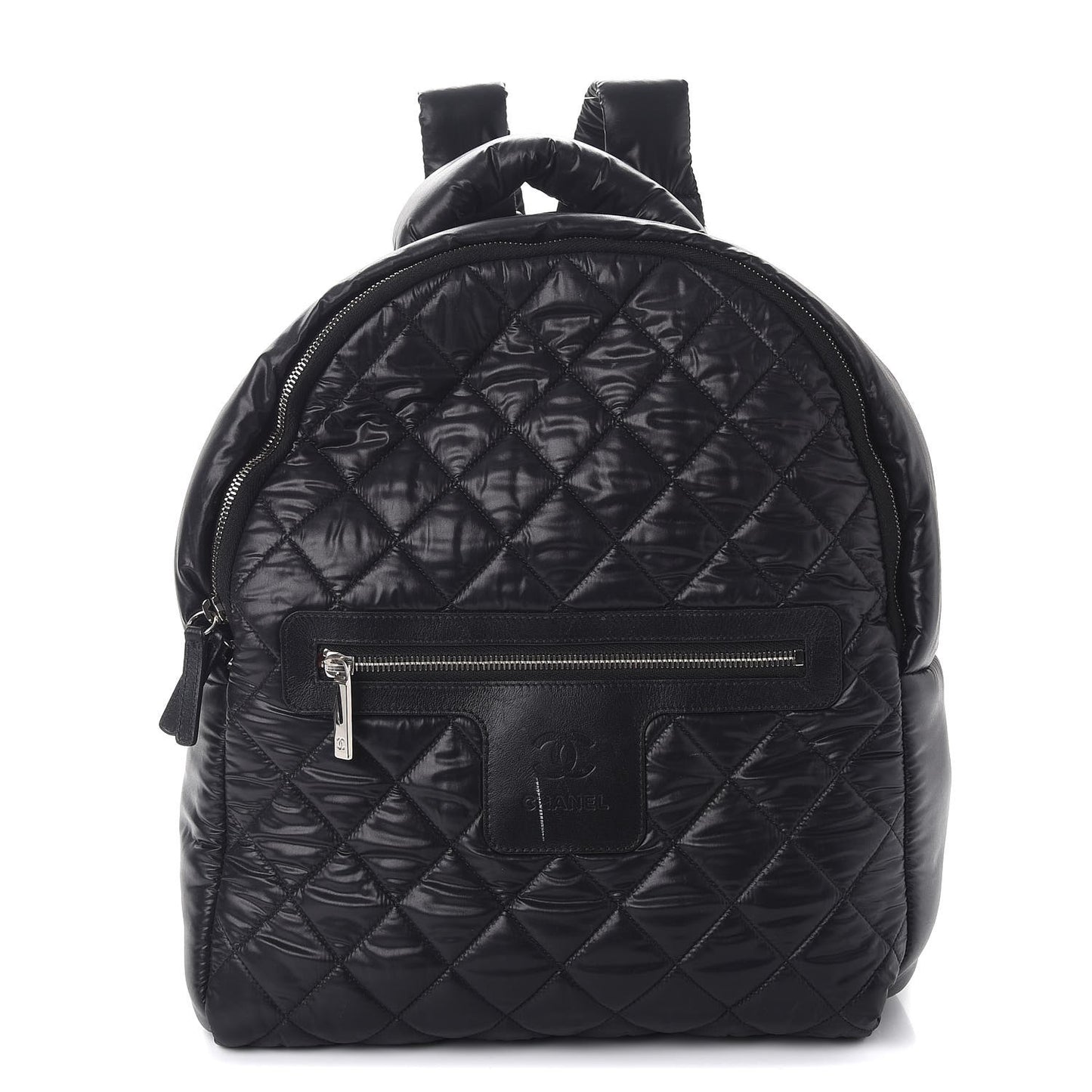 Nylon Quilted Coco Cocoon Backpack Black