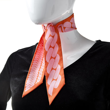 Hermes Silk Clic C'est Noue Twilly Orange Rose Poudre 2 of 6