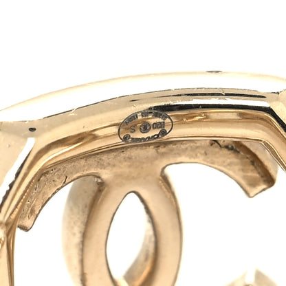 Chanel Pearl CC Vendome Ring 54 6.75 Gold 4 of 4