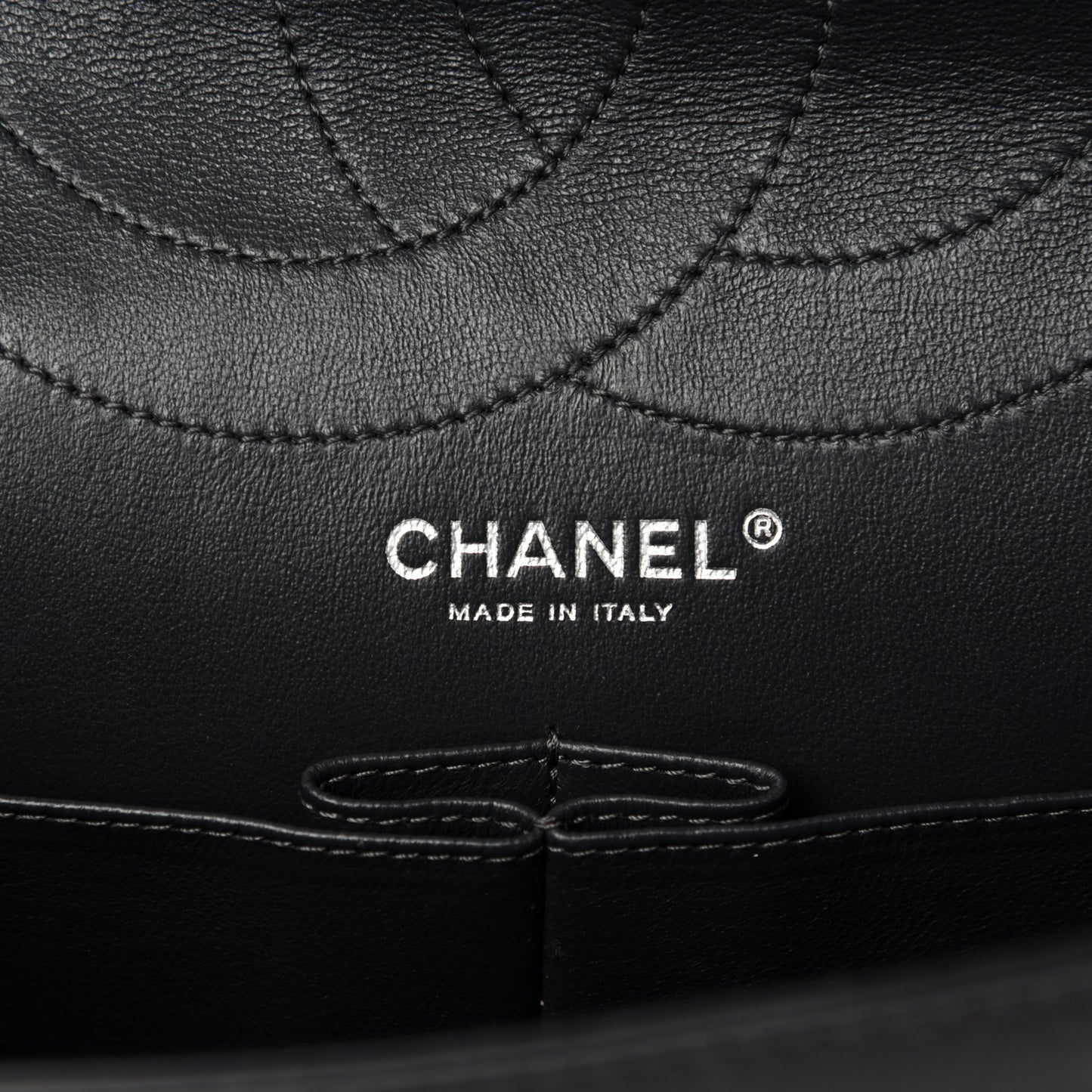 Aged Calfskin Quilted 2.55 Reissue 227 Flap Dark Grey