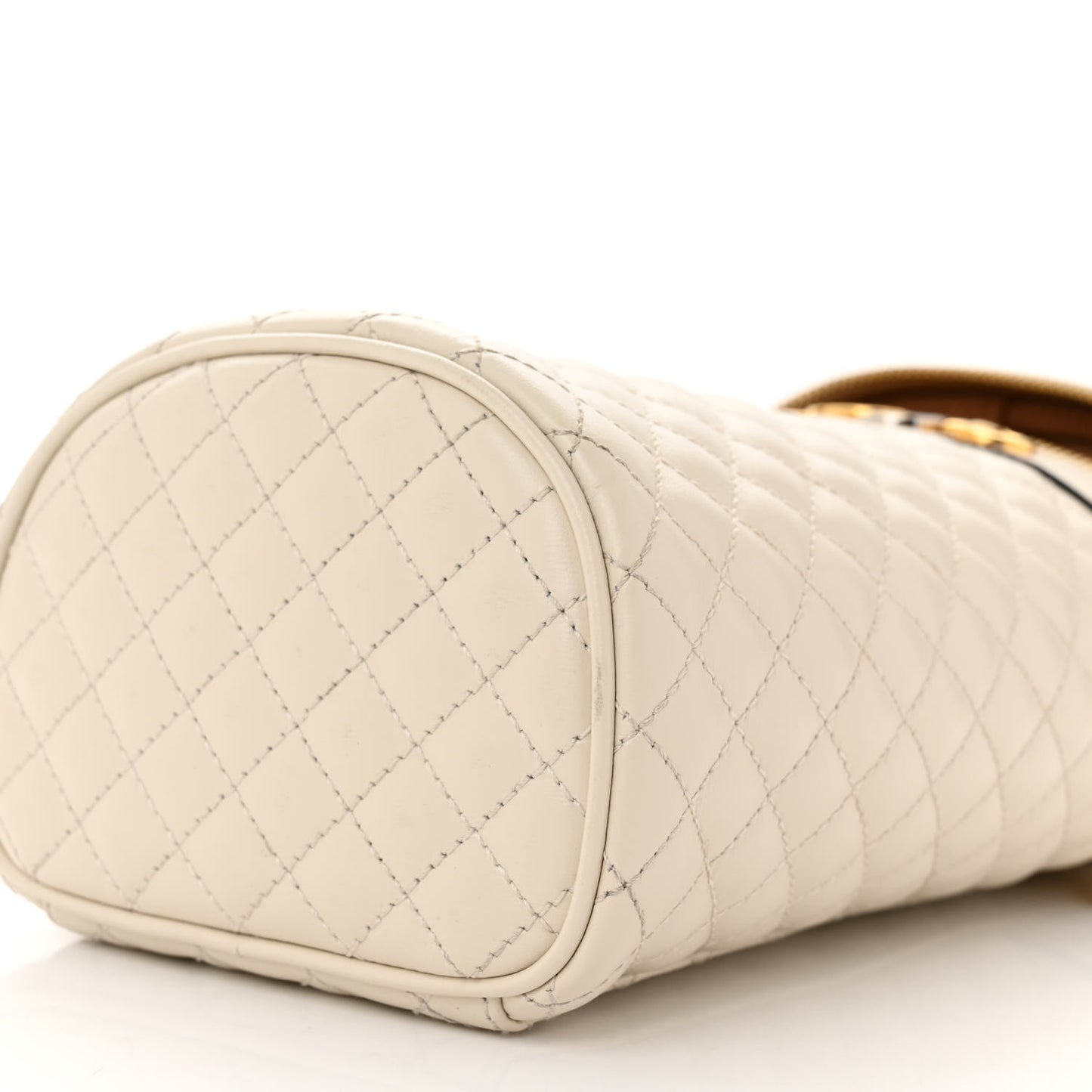 Calfskin Trapuntata Zumi Belt Bag Off White
