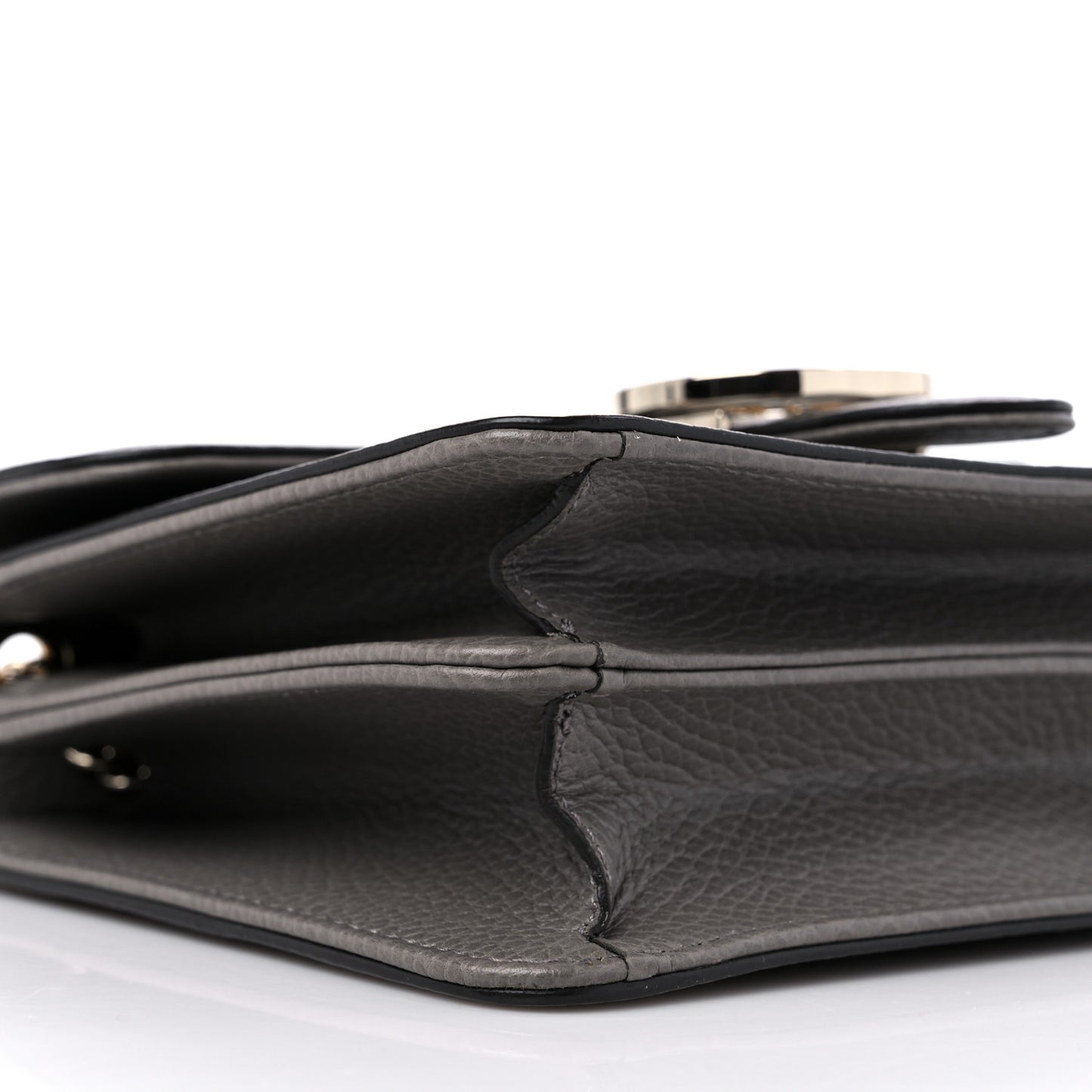 Dollar Calfskin Small Interlocking G Shoulder Bag Loess