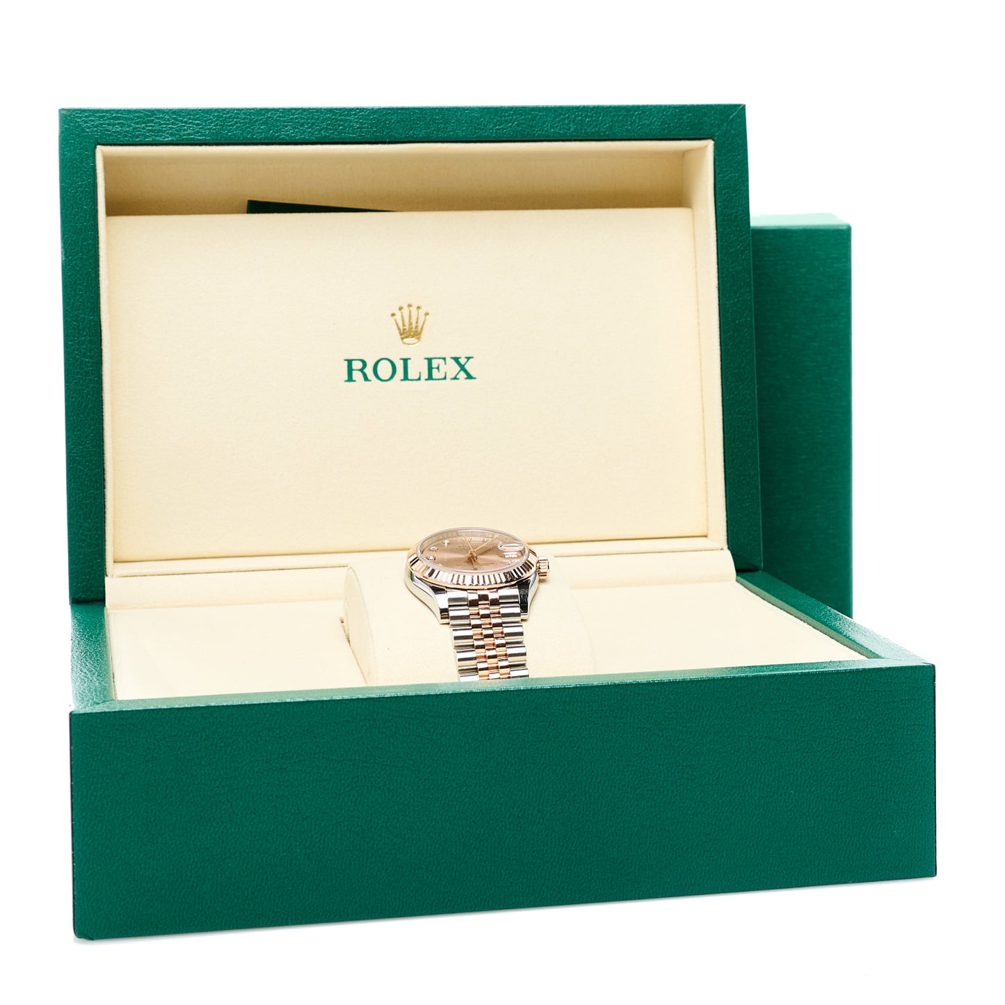 Stainless Steel 18K Everose Gold Diamond 31mm Oyster Perpetual Datejust Watch Sundust 278271
