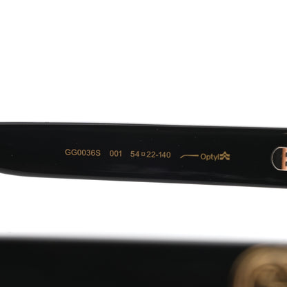 Gucci Oversized Square GG0036S Sunglasses Black 9 of 10