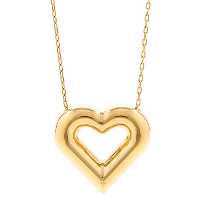 Louis Vuitton Metal LV and Me Heart Necklace Gold 4 of 6