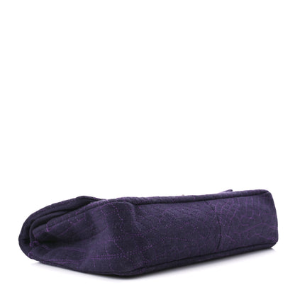 Chanel Jersey Coco's Croc 2.55 Reissue 226 Flap Purple 4 of 13