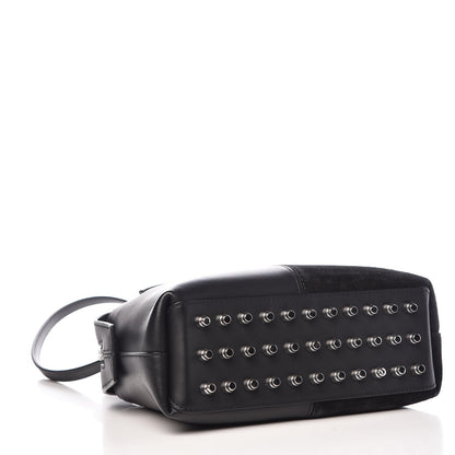Alexander Wang Suede Calfskin Small Rogue Satchel Black Silver Hardware 4 of 9