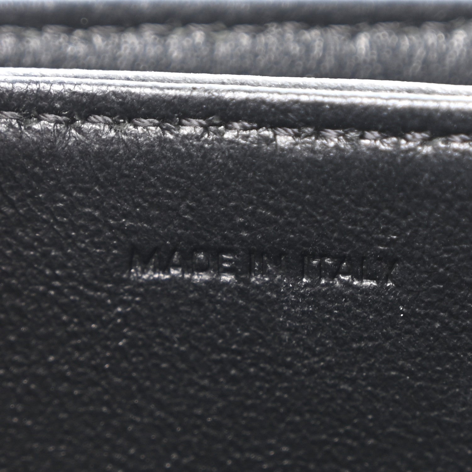 Celine Calfskin Crocodile Embossed Medium Triomphe Besace Black 7 of 11