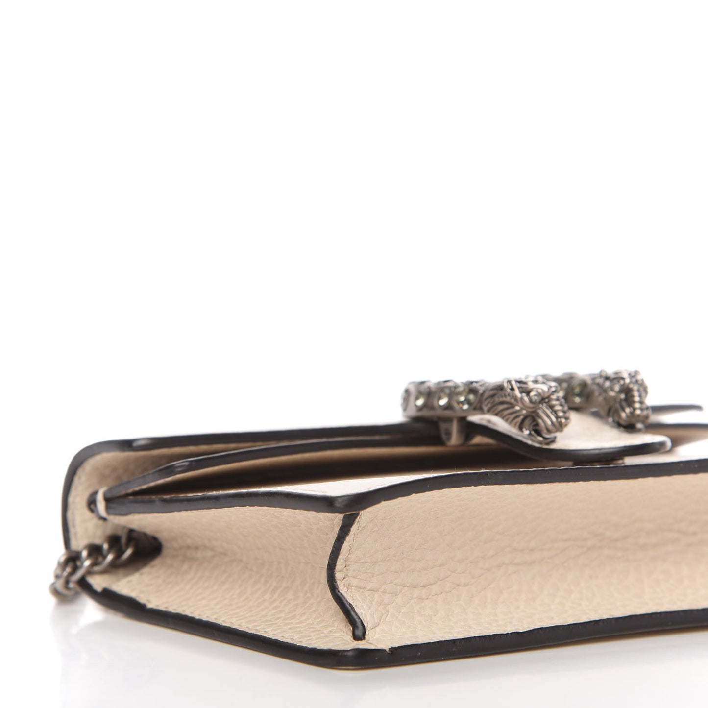 Dollar Calfskin Crystal Super Mini Dionysus Shoulder Bag Mystic White Black Diamond