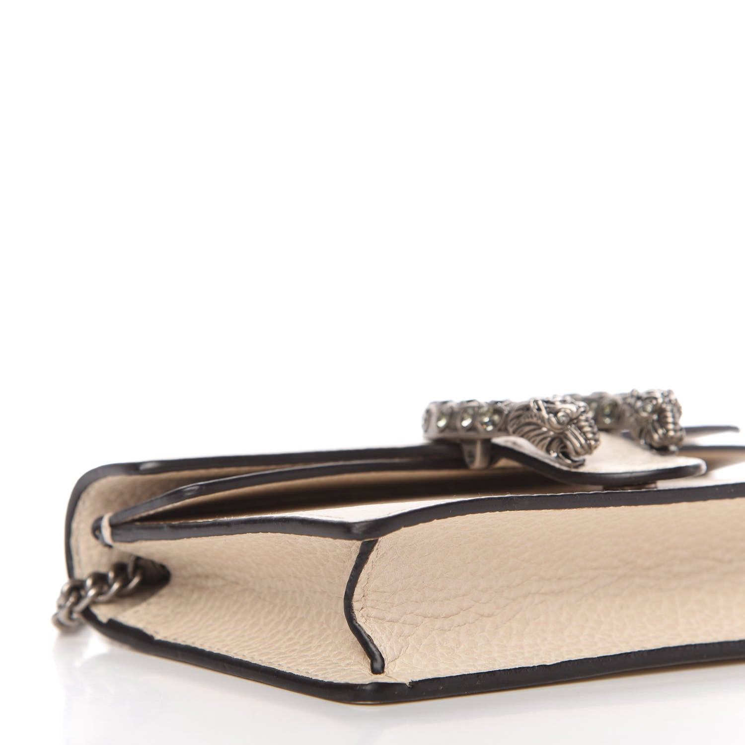 Gucci Dollar Calfskin Crystal Super Mini Dionysus Shoulder Bag Mystic White Black Diamond 6 of 9