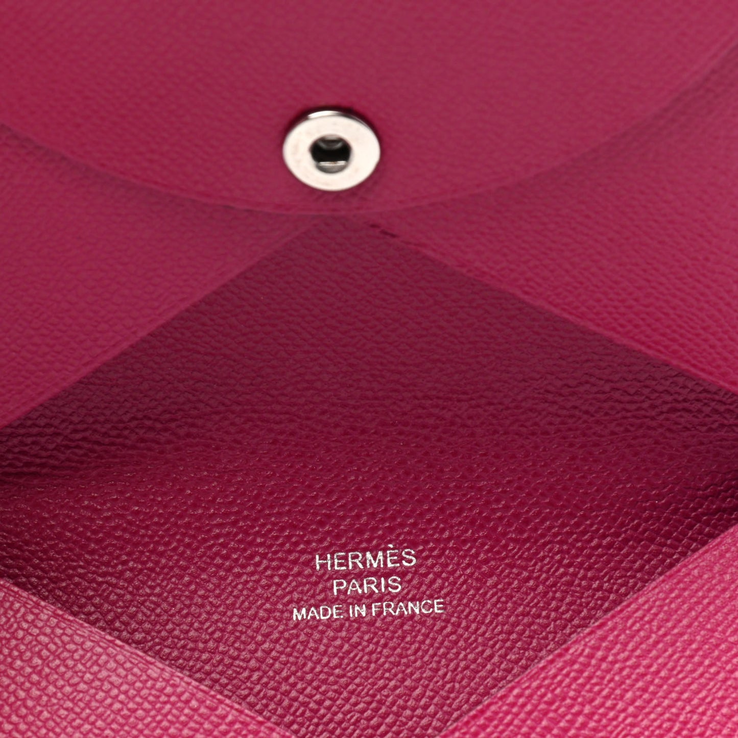 Epsom Calvi Card Case Rose Pourpre