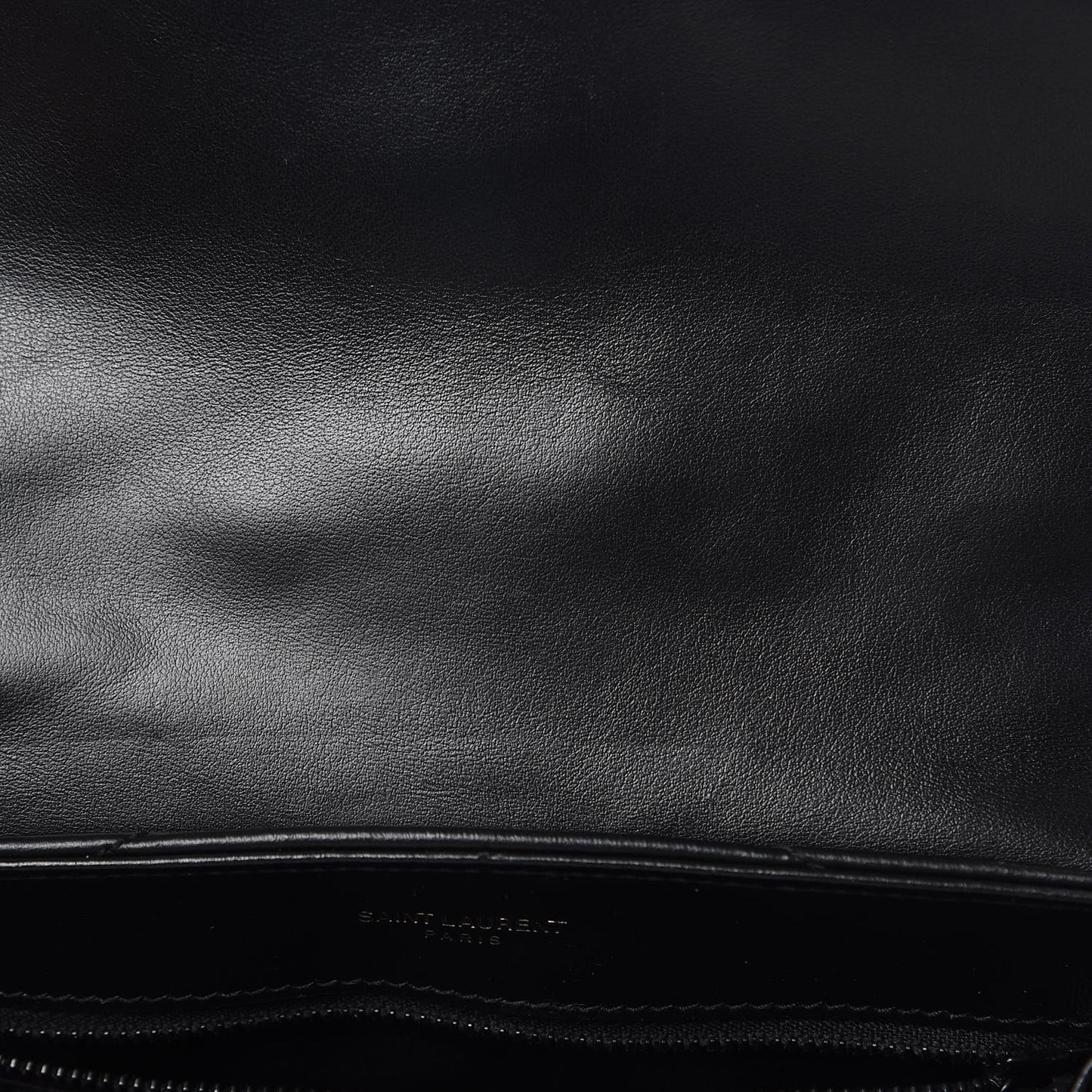 Calfskin Y Quilted Monogram Toy Loulou Crossbody Bag Black
