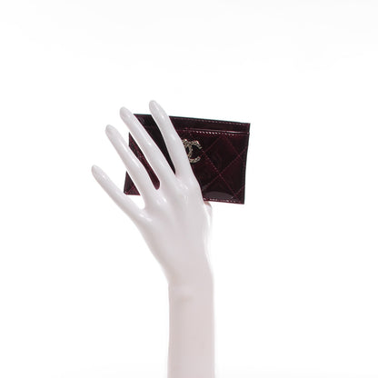 Chanel Patent Calfskin Quilted Brilliant Card Holder 2 of 9