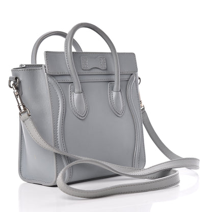 Celine Smooth Calfskin Nano Luggage Sky 3 of 25