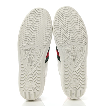 Gucci Calfskin Web Bee Embroidered Womens Ace Sneakers 36 White 5 of 11