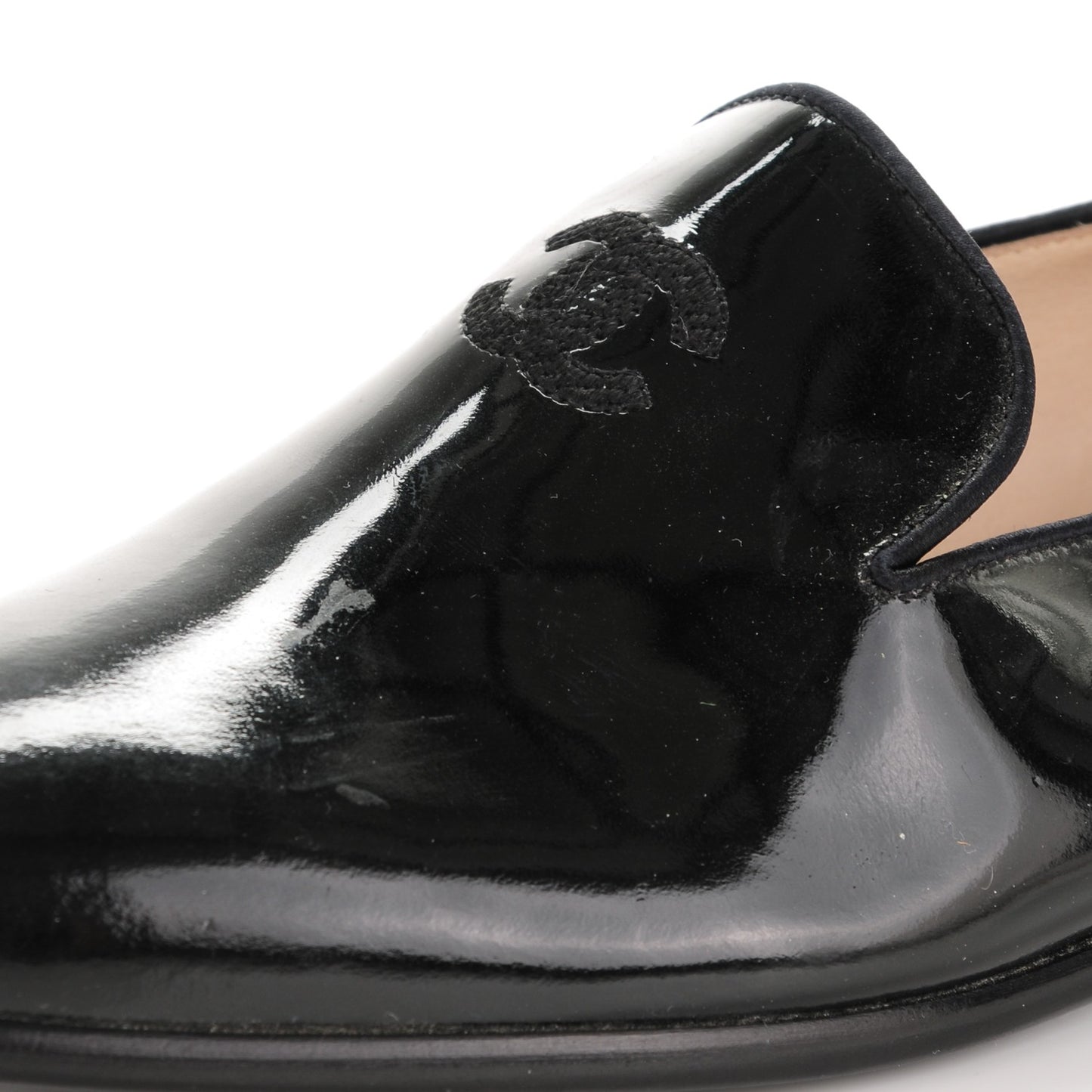 Patent CC Loafers 38.5 Black