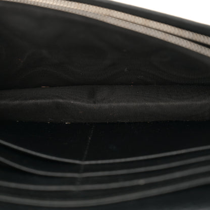 Gucci Dollar Calfskin Enamel Monochrome Mini GG Marmont Chain Wallet Black 5 of 9