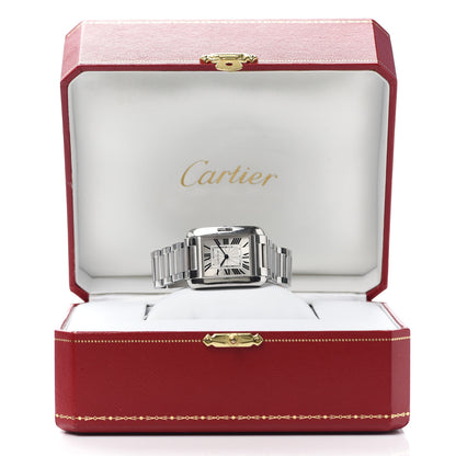 Cartier Stainless Steel 23mm Tank Anglaise Quartz Watch 7 of 7