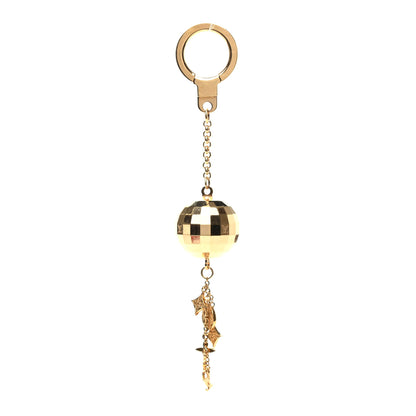 Louis Vuitton Mirror Ball Disco Key Holder Chain Ring Gold 2 of 3