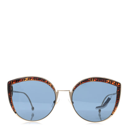 Fendi Metal Acetate F is Fendi FF Cat Eye Sunglasses FF 0290/S Blue Havana 3 of 4