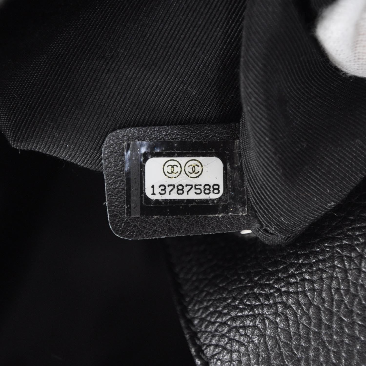 Chanel Caviar Cerf Executive Shopper Tote Black SHW 8 of 9