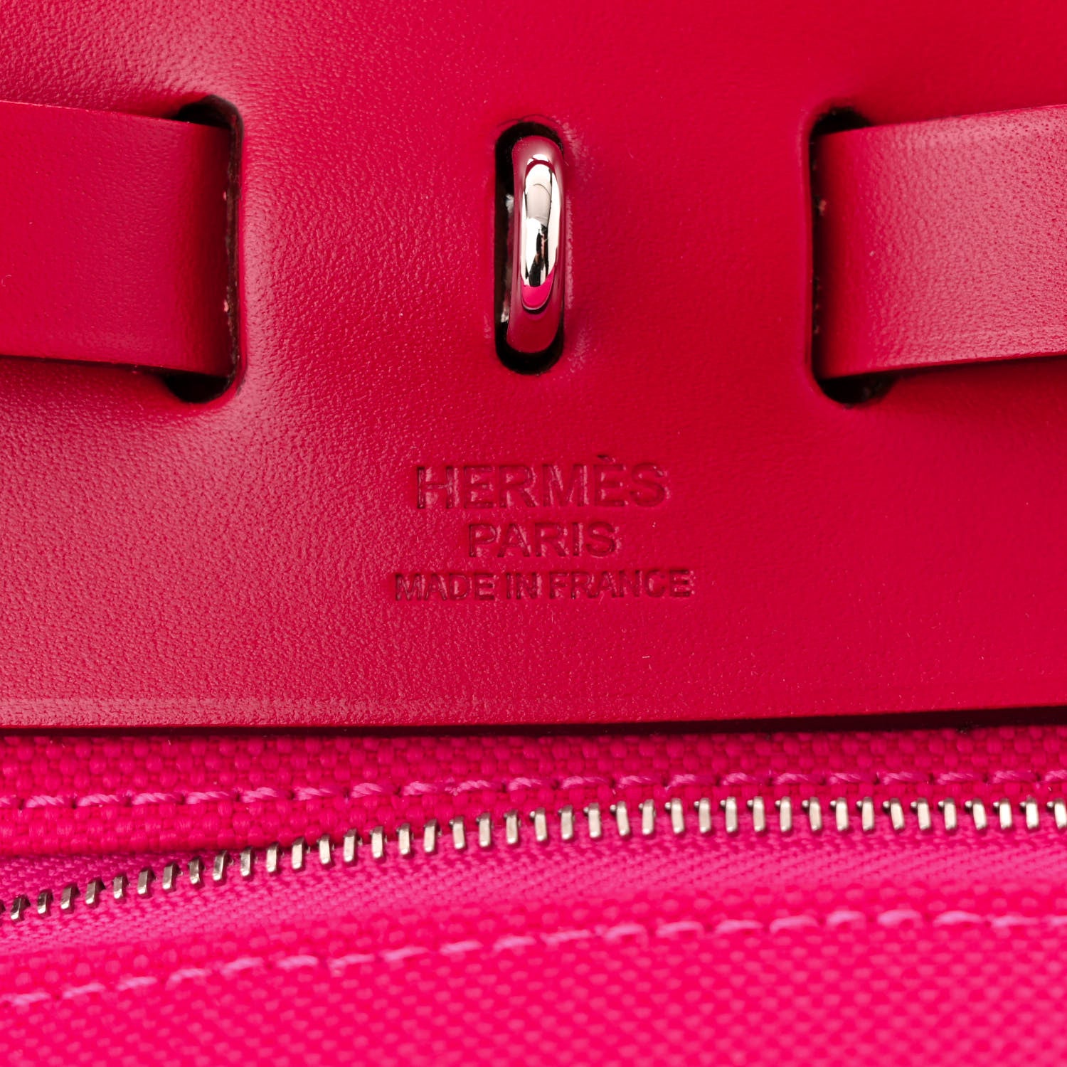 Hermes Toile Militaire Vache Hunter Laque Herbag Zip Retourne 31 PM Rose Mexico Rouge Piment 7 of 12