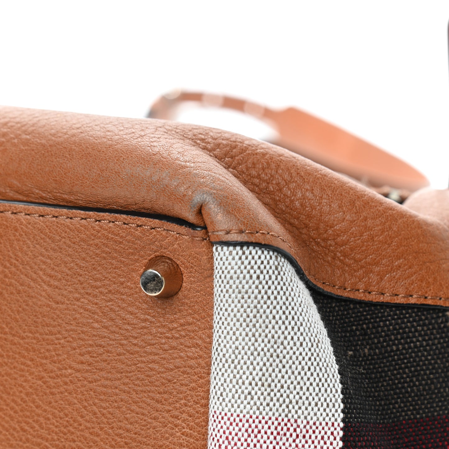 Brit Calfskin House Check Medium Maidstone Saddle Brown