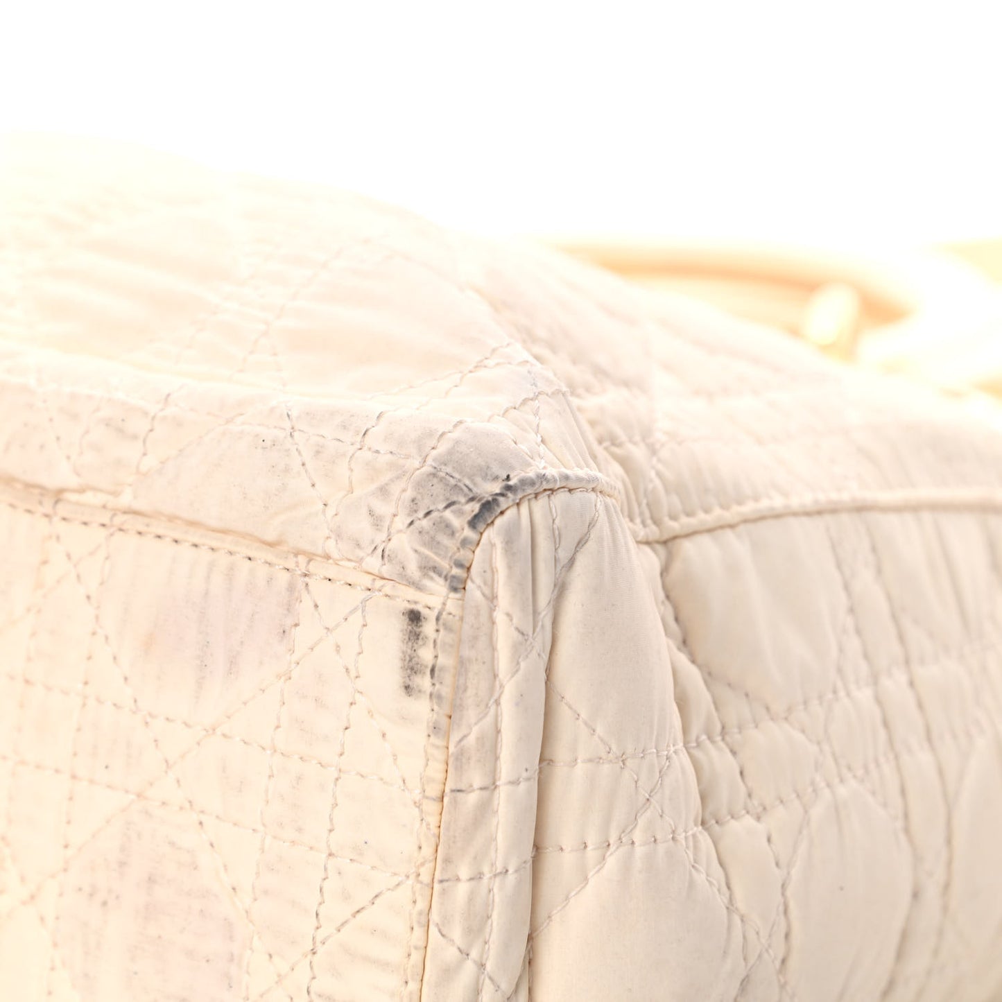 Nylon Cannage Large Lady Dior White